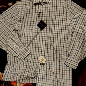 Authentic Tommy Hilfiger Mens Dress Shirt 16. 34-35. Egyptian Cotton. New w/ Tag